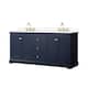 Option Dark Blue / Giotto Quartz Top / Brushed Gold