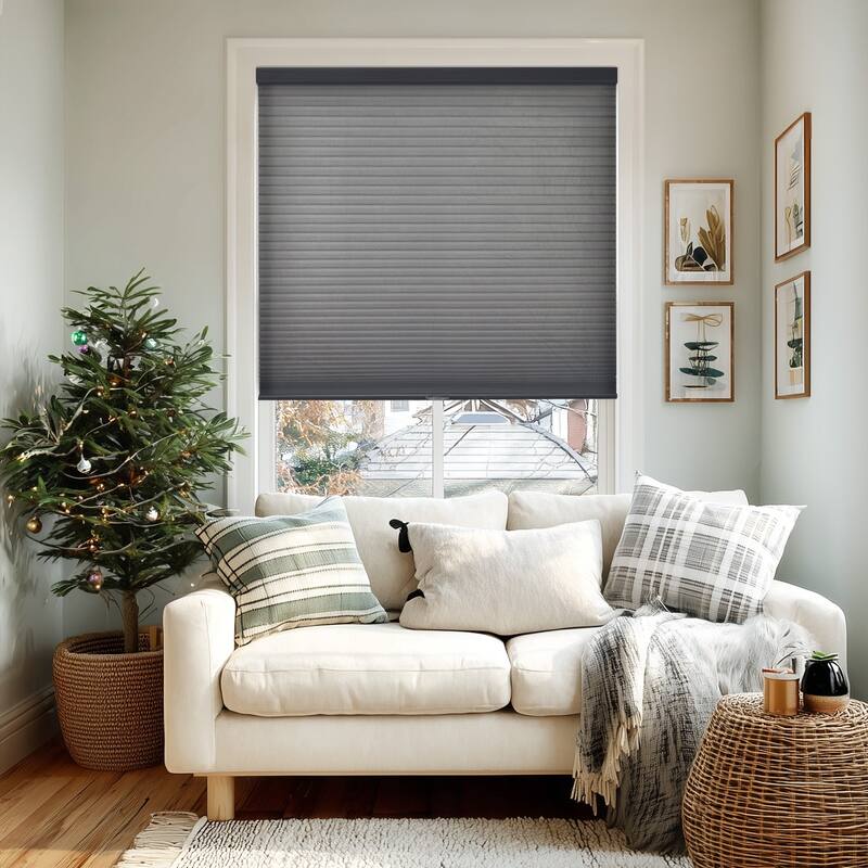Chicology Cordless Light Filtering Cellular Shades - 64"W X 48"H - Morning Fog (Privacy & Light Filtering)