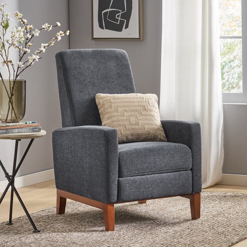 Roomfitters 27'' Wide Wood Hand Manual Club Recliner, Comfortable Lounge Chair for Living Room