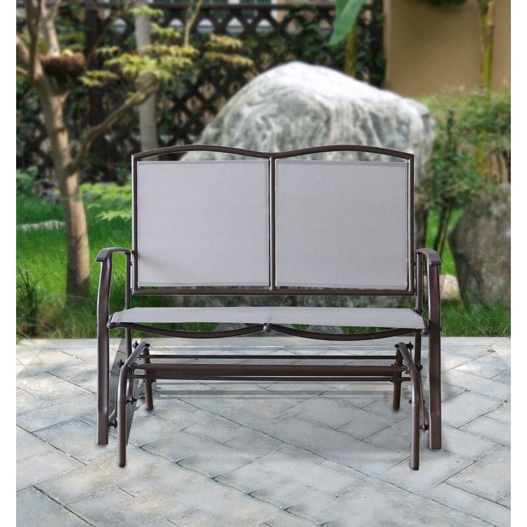 2 seater glider deals garden seat