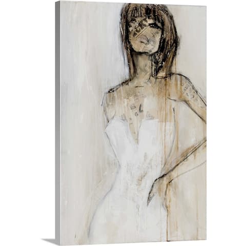GreatBIGCanvas "Second Chance" Figurative Woman Mixed Media Unframed Canvas Wall Art