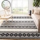 preview thumbnail 6 of 71, SAFAVIEH Handmade Natura Annedorte Wool Rug 10' x 14' - Black/Ivory - Rectangle