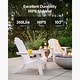 preview thumbnail 44 of 58, WINSOON All Weather HIPS Outdoor Folding Adirondack Chairs Set of 8