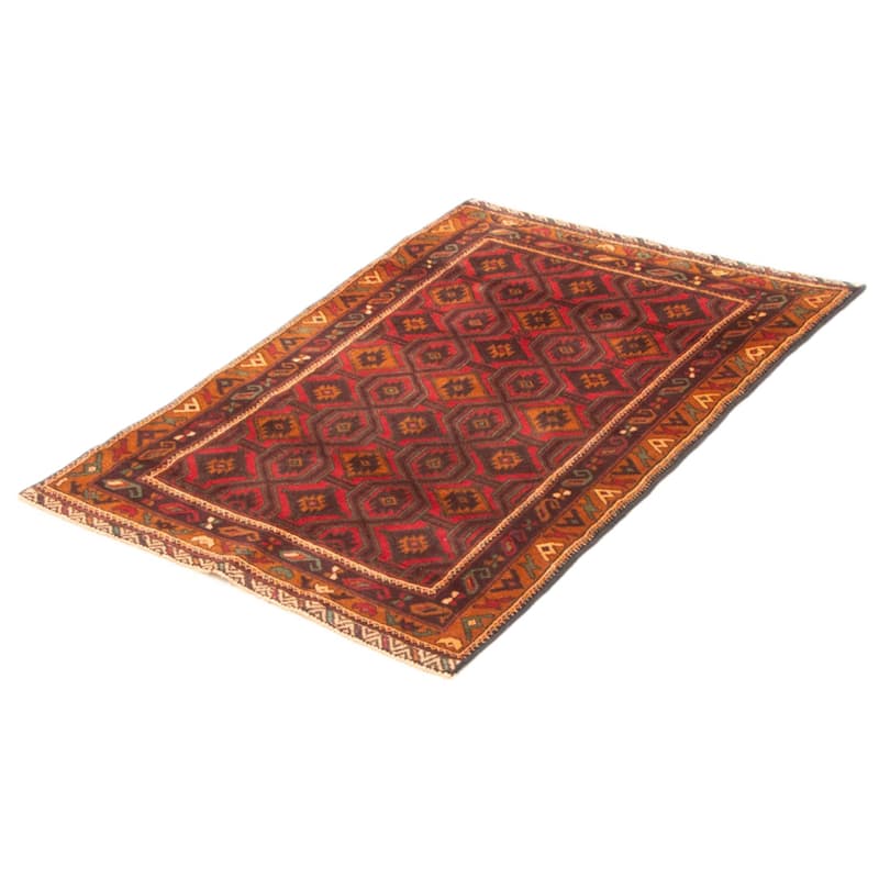 Teimani Red Rug 2'9" x 4'5" - 2'9 x 4'5