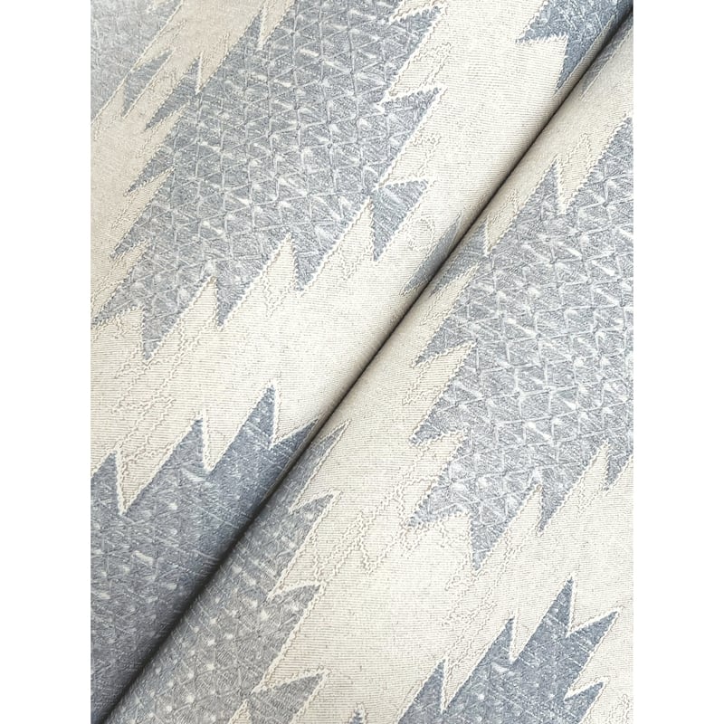 Stitched Heirloom Indigo Wallpaper