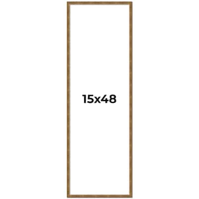 15x48 Frame Gold Picture Frame - Complete Modern Photo Frame Includes