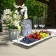preview thumbnail 26 of 49, Weatherly 5-piece Outdoor Dining Set - 48" Round Table, Counter-height