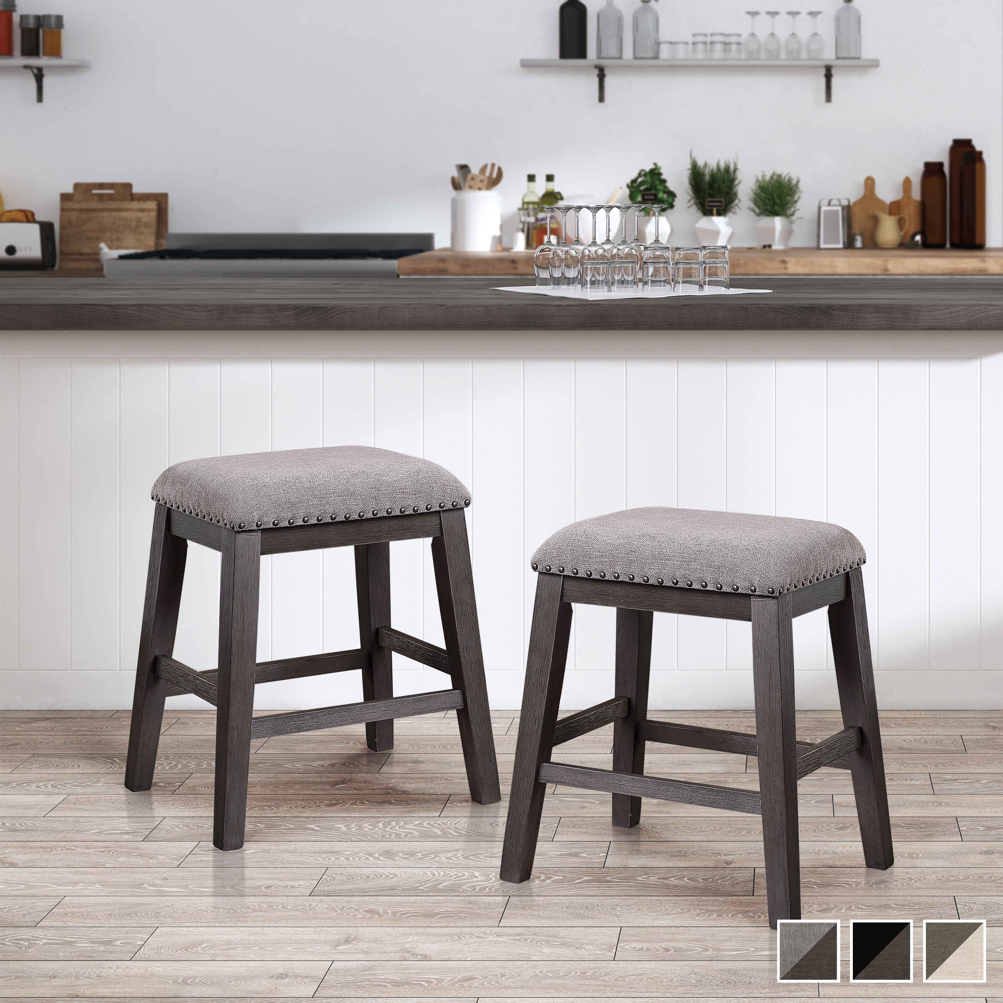 Lifestorey Grafton Turned Leg Counter Stool (Set of 2) On Sale Bed