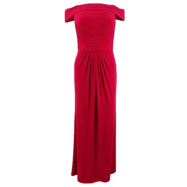 Adrianna Papell Women's Off-The-Shoulder Gown - Bed Bath & Beyond - 41457115