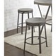 preview thumbnail 3 of 4, Perry Grey Counter Height Swivel Stool by Greyson Living (Set of 2)