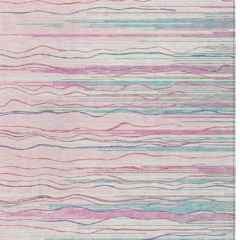 HomeRoots Striped Transitional Rectangle Outdoor Rug