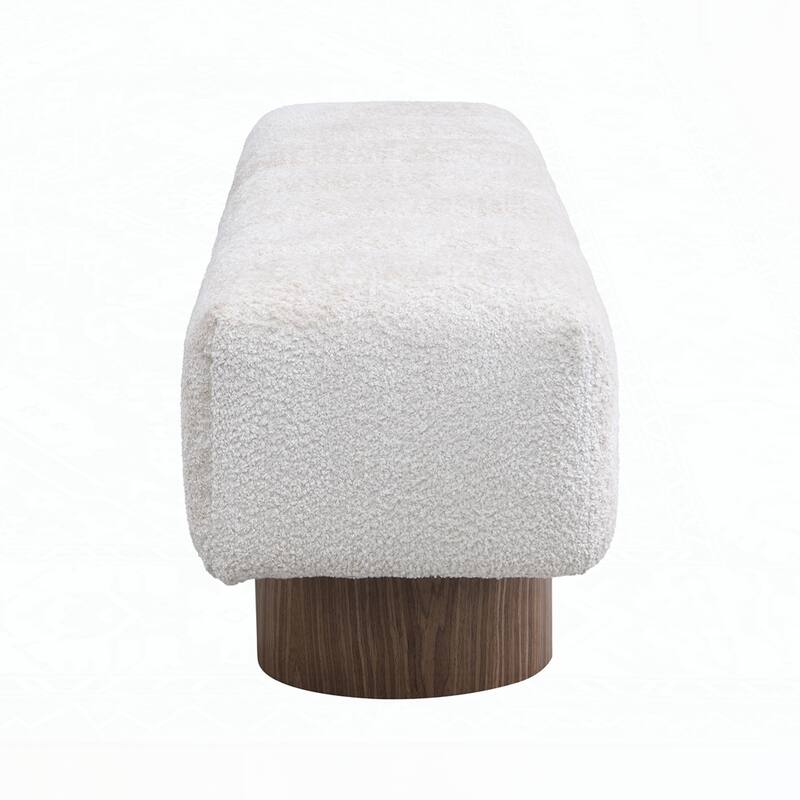 No-Assembly End of Bed Entryway Bench Ottoman