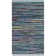 preview thumbnail 84 of 158, SAFAVIEH Handmade Rag Rug Vistiana Flatweave Cotton Rug 2'6" x 4' - Ink/Multi - Rectangle