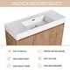 preview thumbnail 55 of 61, BNK 24/30/48/60 inch Freestanding Resin Sink Bathroom Vanity with Soft Close Door and Adjustable Shelf