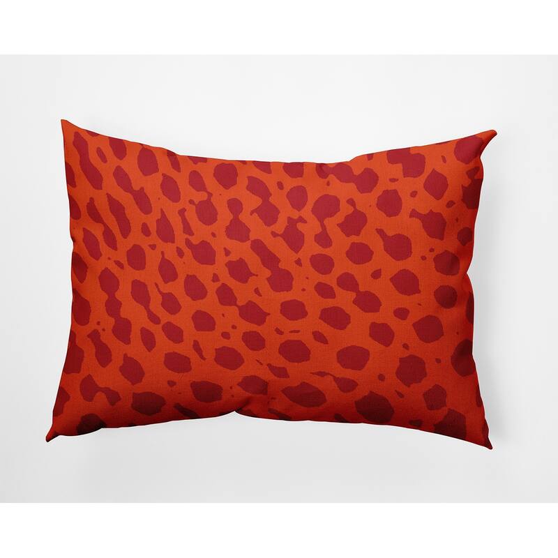 Lots of Spots Decorative Throw Pillow - Surf Board Orange - 14" x 20"