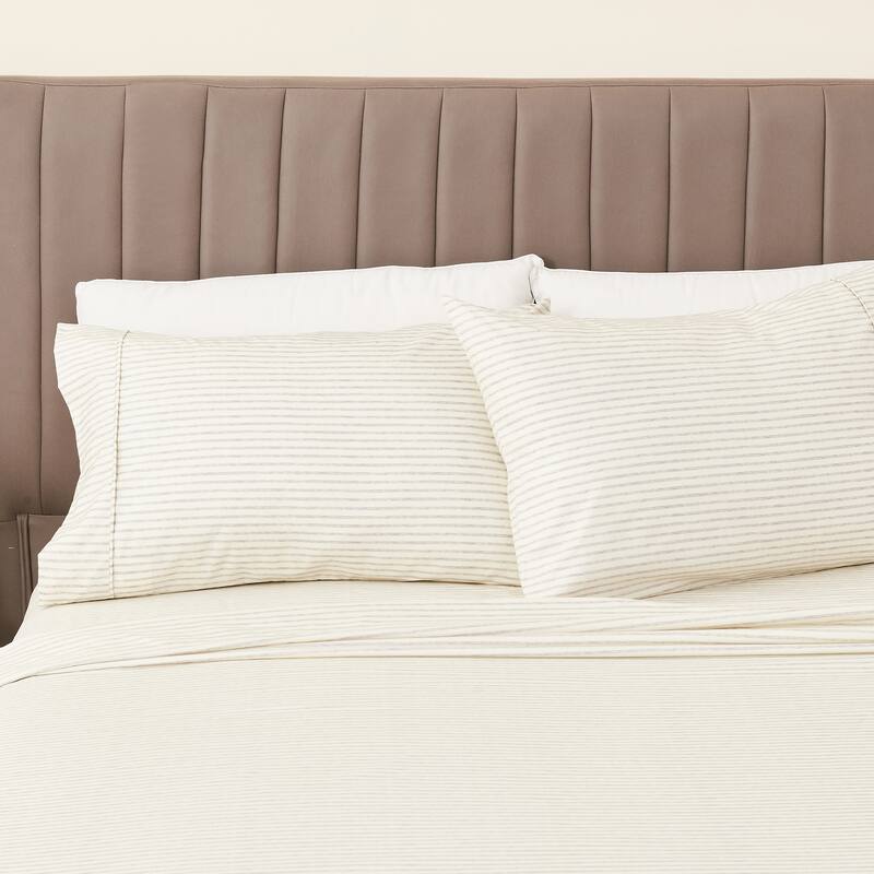 Linery & Co. Ultra-Soft Striped Brushed Microfiber Sheet Set