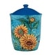 preview thumbnail 4 of 4, Certified International Golden Sunflowers Set of 3 Canisters