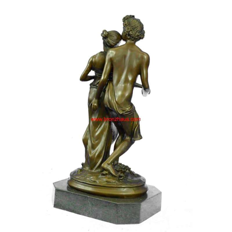 Art Nouveau Couple Romance Romantic Love Museum Quality Bronze Sculpture Figure