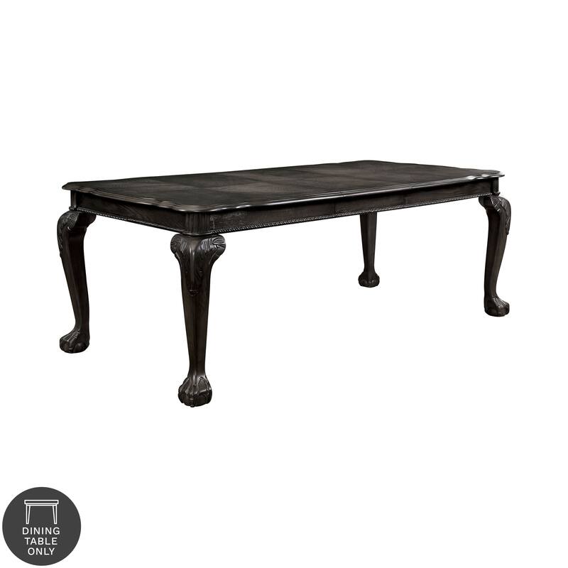 Furniture of America Wyndham Dark Grey 82-inch Expandable Dining Table