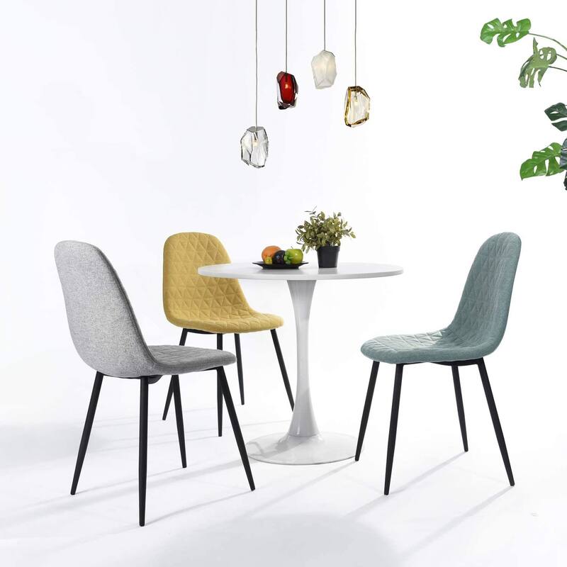 HomyLin 31.5 inches Round Dining Table with Pedestal Base