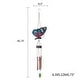 preview thumbnail 6 of 8, Adeco Solar Wind Chimes for Outside Metal Butterfly LED Hanging Solar Lights