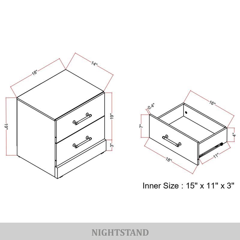 CraftPorch Minimalist Nightstand