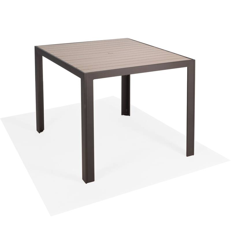 Hamilton 42" Sq. Dining Table (HDPE) w/umb hole - N/A