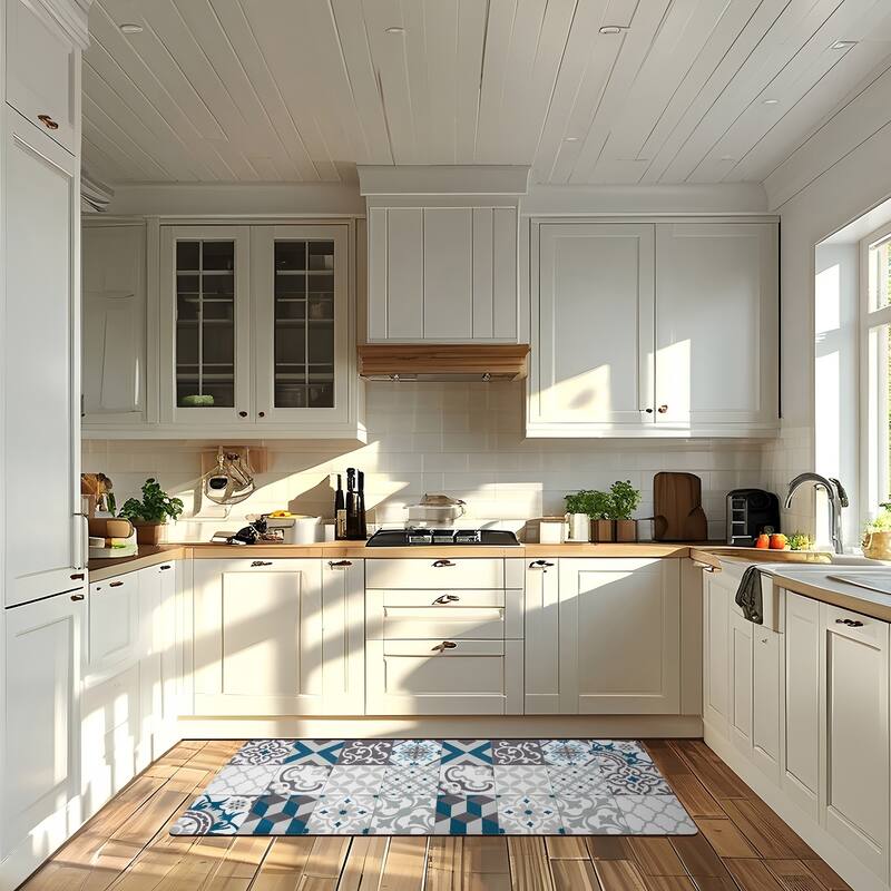 Vortiara Foam Kitchen Mat Boho Moroccan Style - 29.90''X20.10''X0.40''