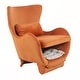 preview thumbnail 13 of 34, Furniture Style 2 in 1 Pet Friendly Modern Velvet Lounge Chair for Living Room and Office