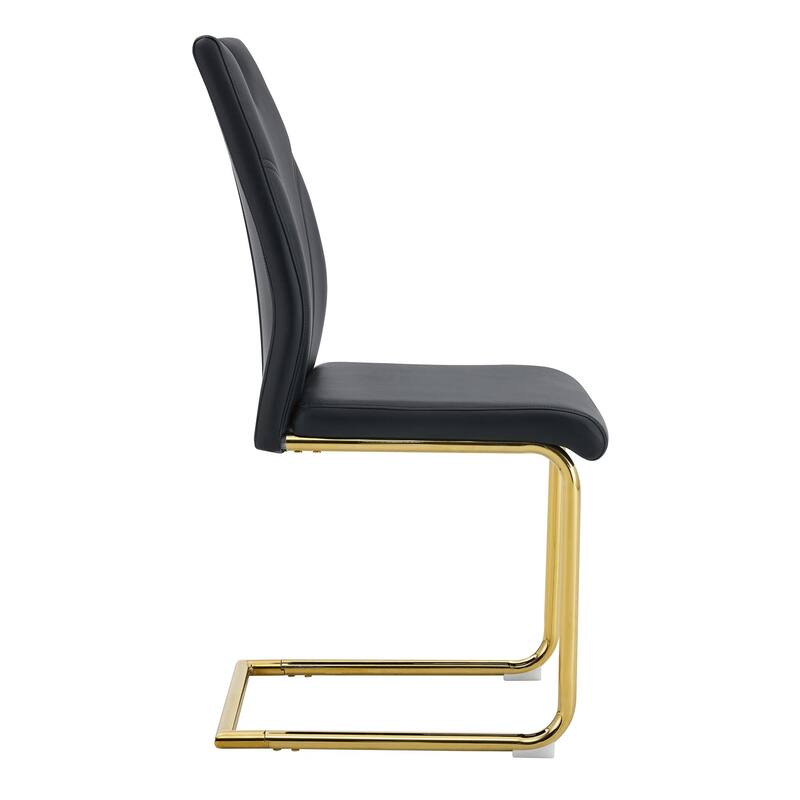 Dining Chairs With Gold Metal Chair Legs (Set Of 4)