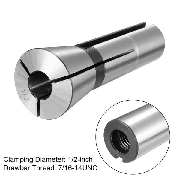 1/4 Inch Mill Chuck Holder 65Mn Spring Steel 7/16-14UNC Thread R8 Collet 1/4 Inch Mill Chuck Holder 65Mn Spring Steel 7/16-14UNC Thread R8 Collet