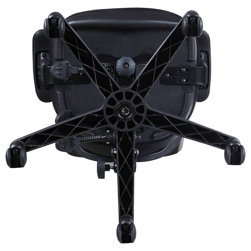 Ergonomic Black Swivel Office Chair - Adjustable Height Mesh Desk Chair with Armrests