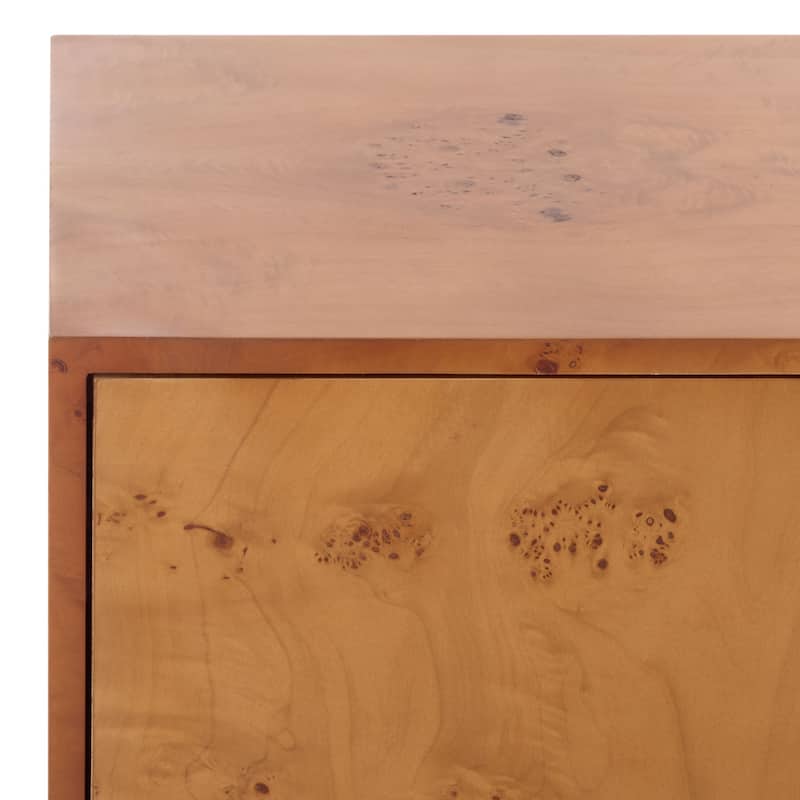 SAFAVIEH Couture Tessly Burl Veneer Chest - 32"W x 19"D x 30"H