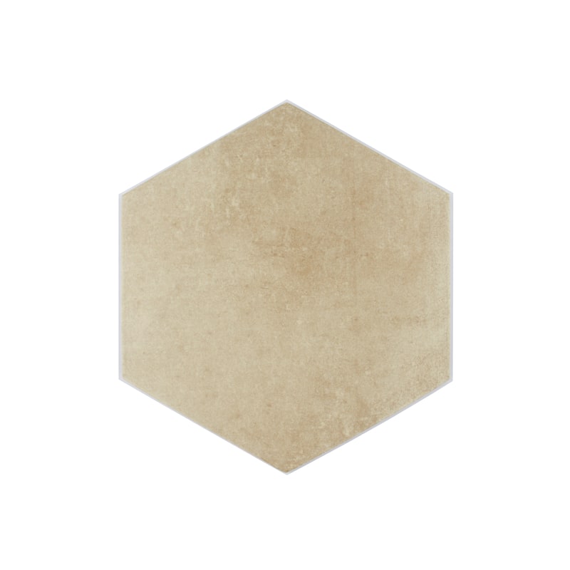 Arcadian Hexagon 9 in. x 10 in. Glazed Porcelain Wall and Floor Tile