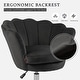 preview thumbnail 20 of 27, VANITII Accent Chair Swivel Vanity Chair Office Desk Chair With Wheels Modern Height Adjustable Pink/Grey/White