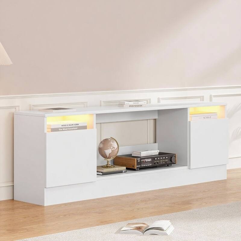 70" TV Stand, with Storage Cabinet, up to 75"