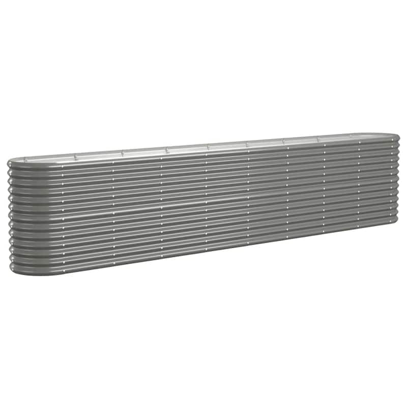 vidaXL Garden Raised Bed Patio Outdoor Raised Planter Box Powder-coated Steel