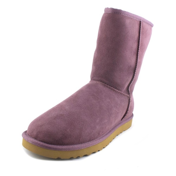 Ugg Australia Classic Short Women Round Toe Suede Purple Winter Boot