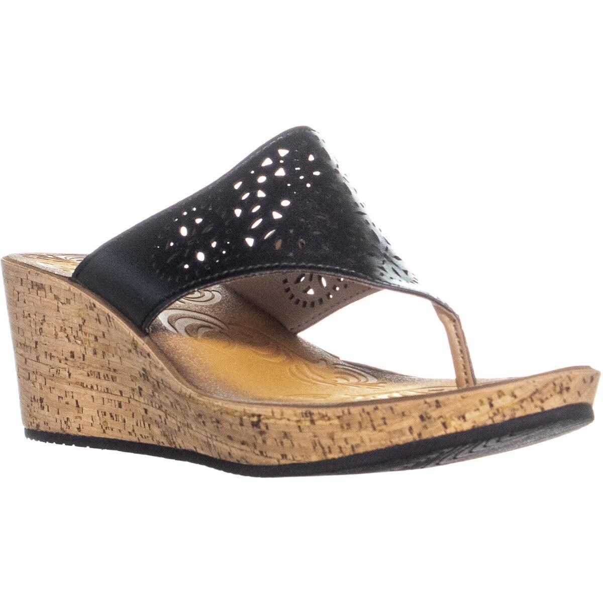Clarks wedge thong sandals clearance