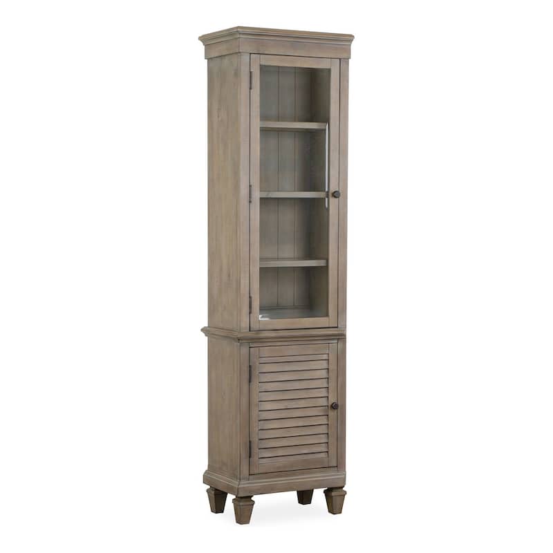 Magnussen Home Calistoga Dovetail Grey Entertainment Wall - W x D x H