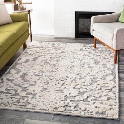 Livabliss Maizy Transitional Medallion Area Rug