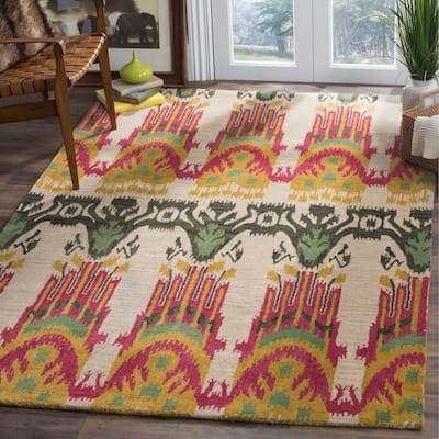 SAFAVIEH Handmade Ikat Alyssia Modern Wool Rug