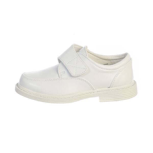 Lito Boys Matte Dress Shoes w//Velcro Strap