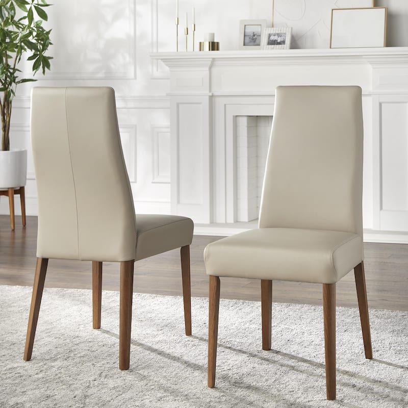 Lifestorey Ross Leather Dining Chairs (Set of 2)