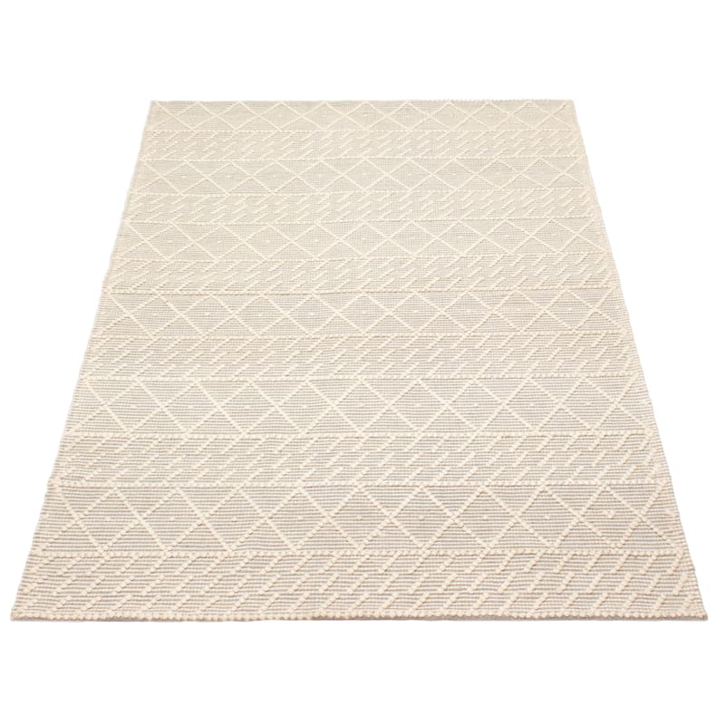 ECARPETGALLERY Braid weave Sienna Grey Wool Rug - 5'0 x 8'0
