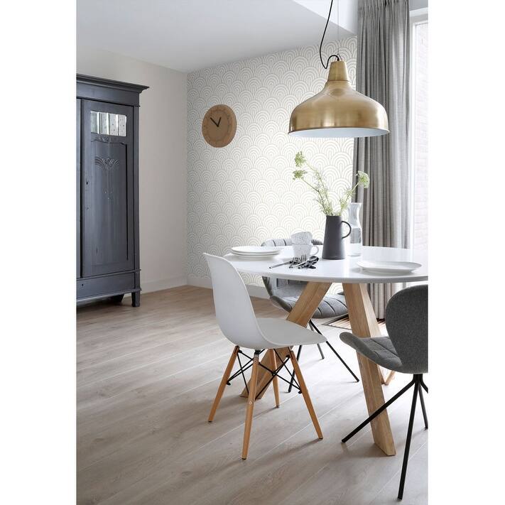 ESTA Home Lalique White Art Deco Motif Wallpaper