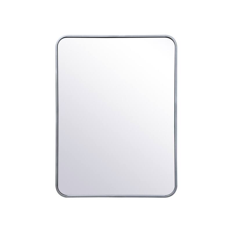 Elegant Lighting MR802432 Evermore 24" W x 32" H Contemporary - Silver