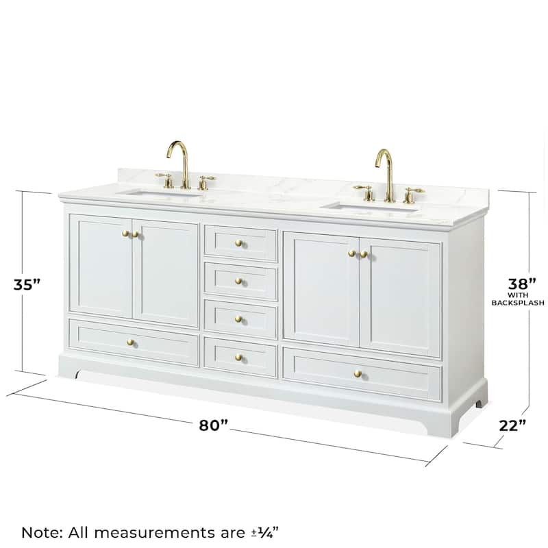 Wyndham Collection WCS202080D-QTZ-US3MXX Deborah 80" Free Standing