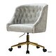preview thumbnail 33 of 57, ET Tufted Task Chair With Golden Base by HULALA HOME