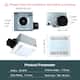 Ultra Quiet Bathroom Exhaust Fan with LED Light 90CFM 1.5 Sone Bathroom Ventilation Fan with Square Frosted Plastic Cover